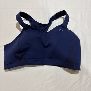 Moving Comfort Sports Bra Lightly Padded Blue Sz40DD